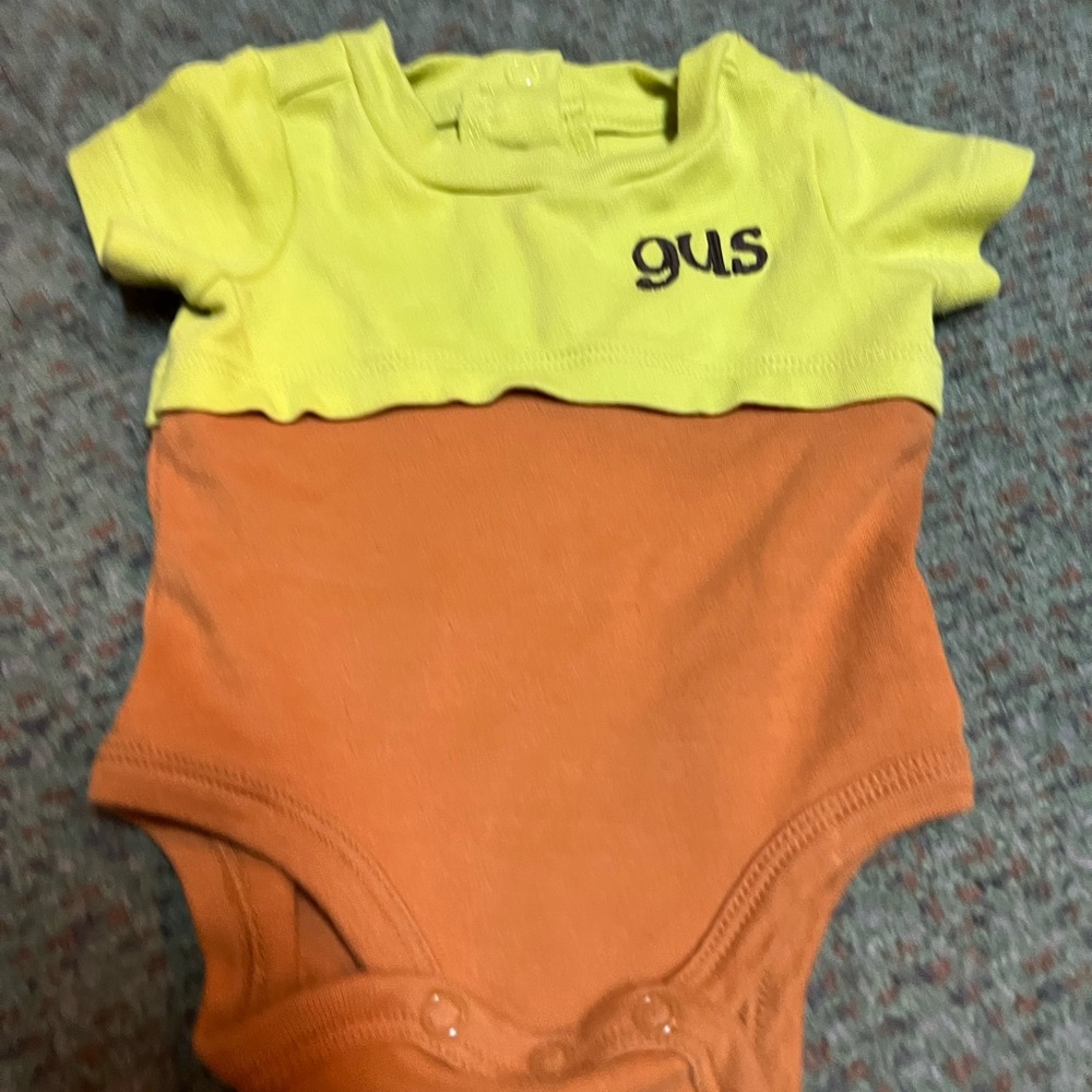 Disney Gus Gus Mouse from Cinderella bodysuit costume onesie size 0-3 months